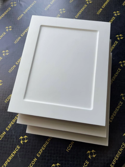 Gessoed wooden icon boards with raised borders and oak bracers 25x30cm (10x12")