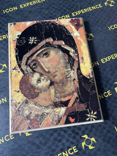 Our Lady of Vladimir, Printed icon on wood