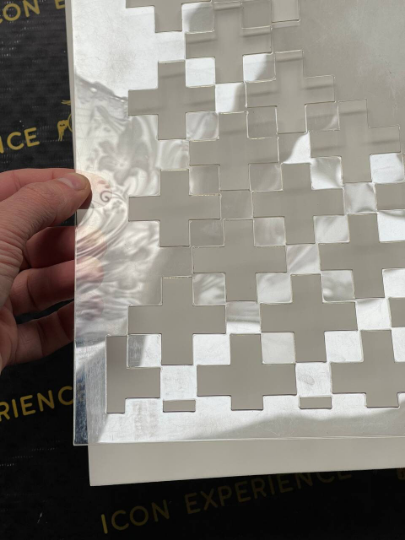 Set of plastic cross stencils (3 pieces)