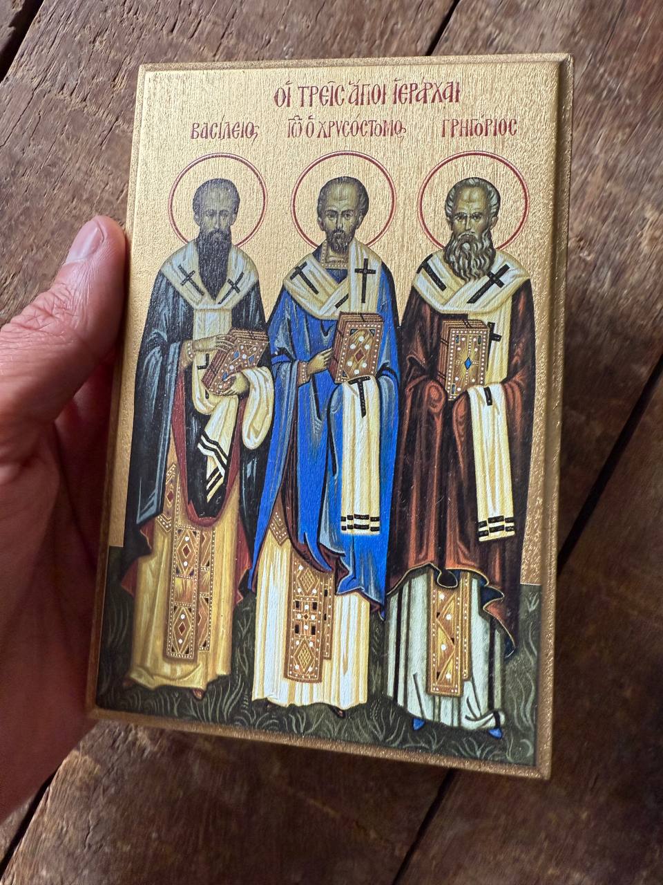 Three Holy Hierarchs 10x15cm Ready to ship!