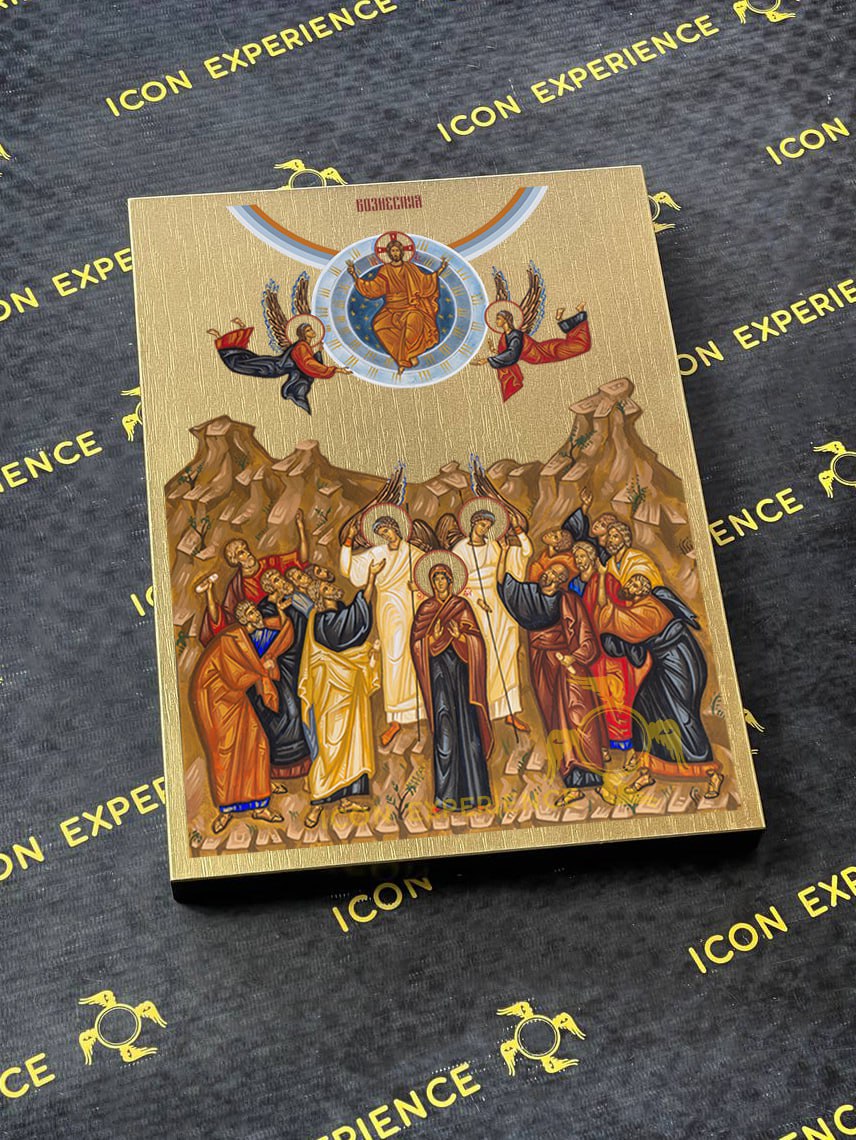 The Ascension of Jesus Christ to Heaven Byzantine Iconography Christian Art Gift
