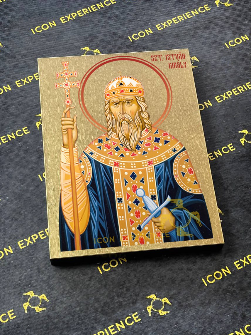 Saint Stephen of Hungary Byzantine Iconography Christian Art Gift
