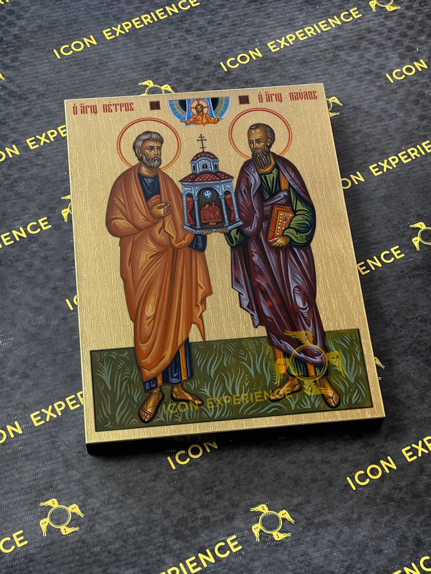 Saint Peter and Paul Apostles Byzantine Iconography Christian Art Gift
