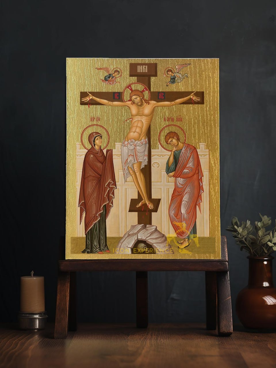 Crucifixion of Jesus Christ Byzantine Iconography Christian Art Gift