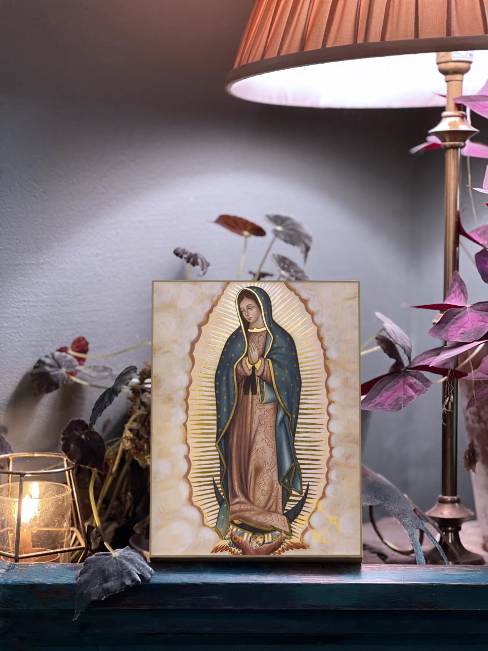 Our Lady of Guadalupe Byzantine Iconography Christian Art Gift