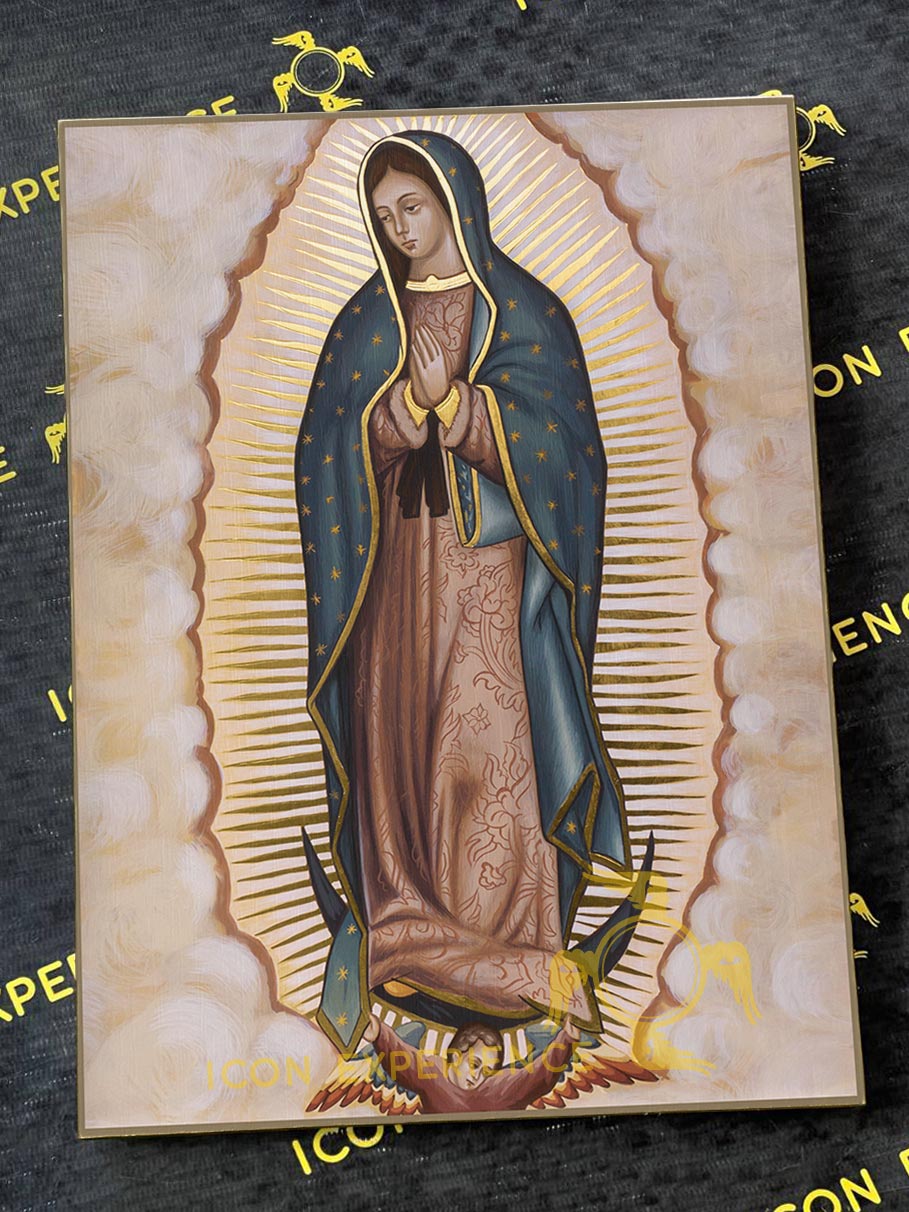 Our Lady of Guadalupe Byzantine Iconography Christian Art Gift