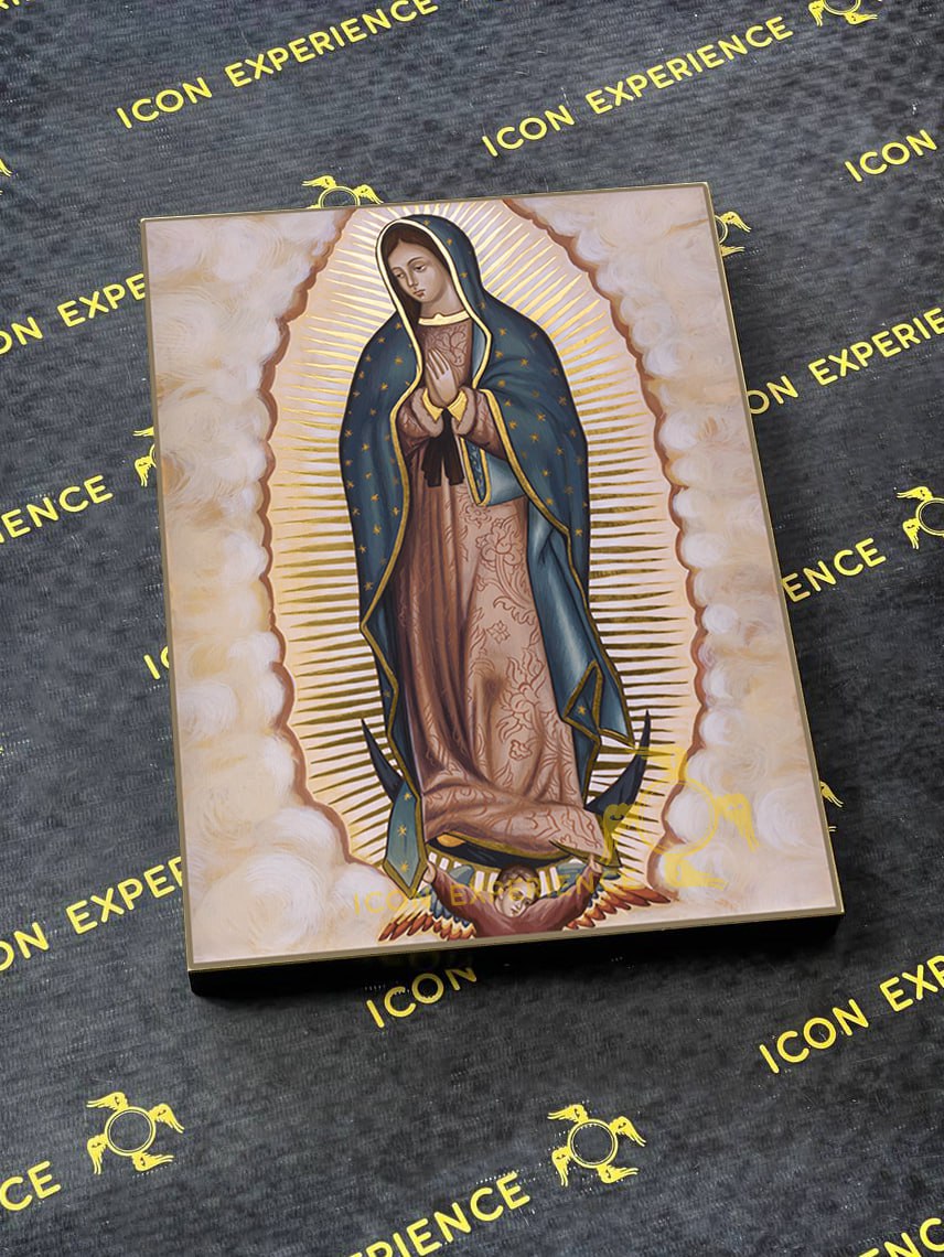 Our Lady of Guadalupe Byzantine Iconography Christian Art Gift
