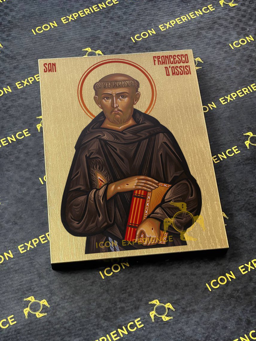 Saint Francis of Assisi Byzantine Iconography Christian Art Gift