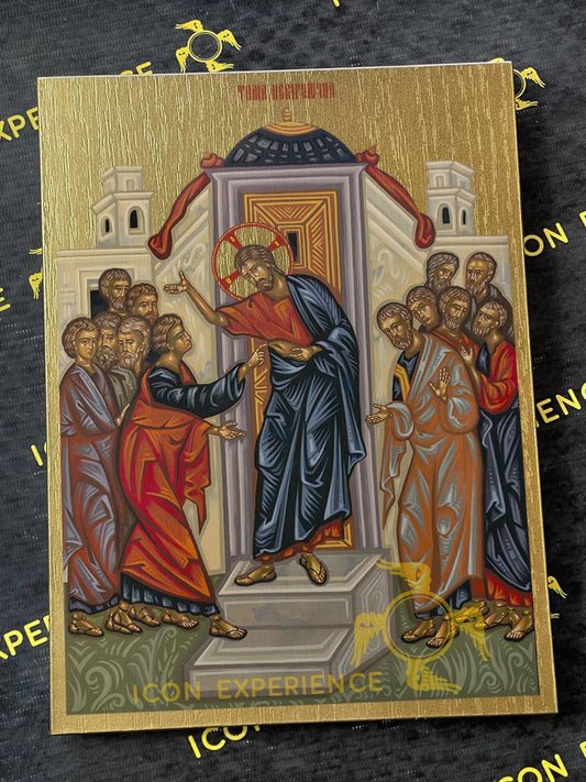 The Assurance of Thomas Doubting Byzantine Iconography Christian Art Gift