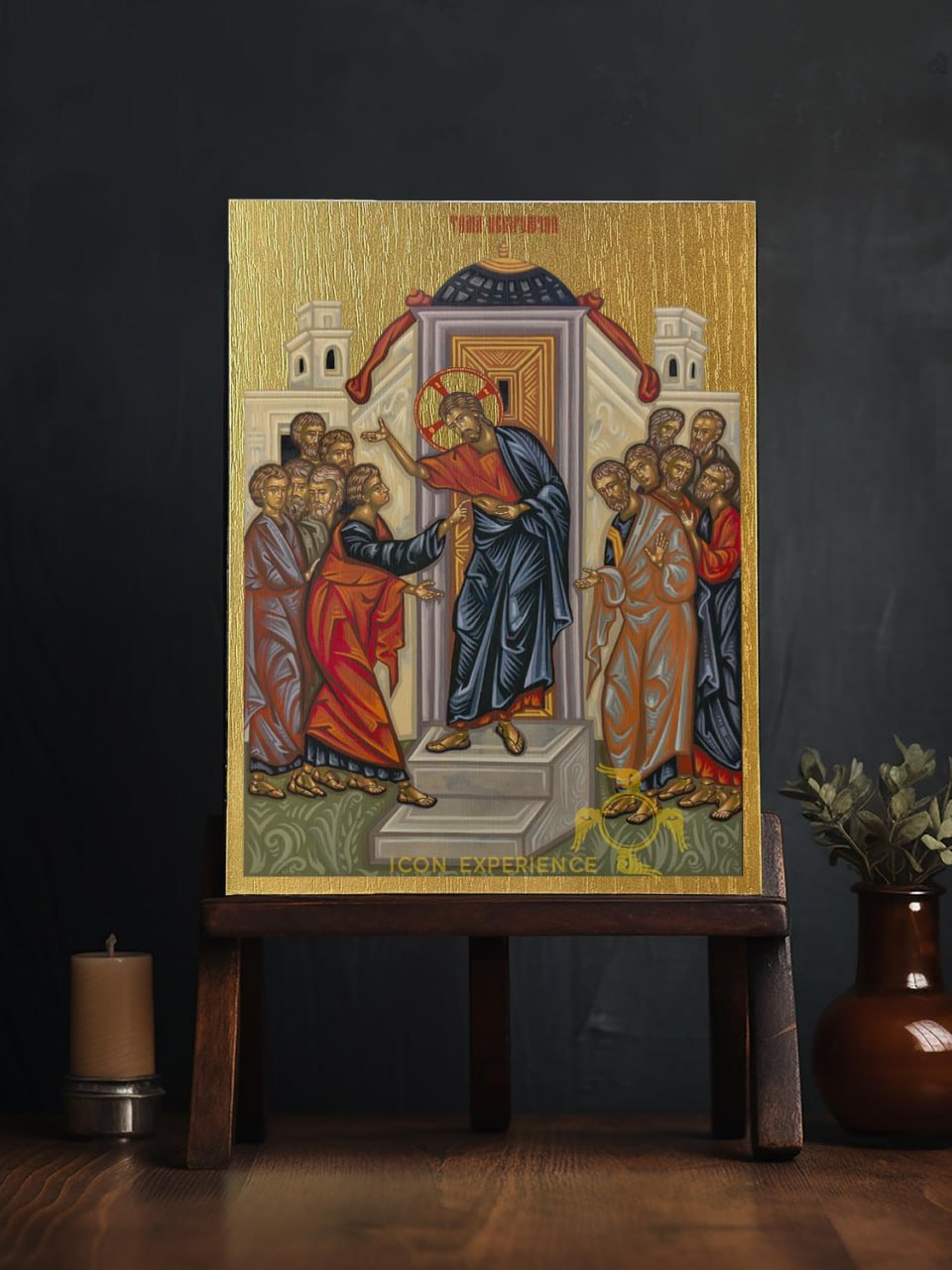 The Assurance of Thomas Doubting Byzantine Iconography Christian Art Gift