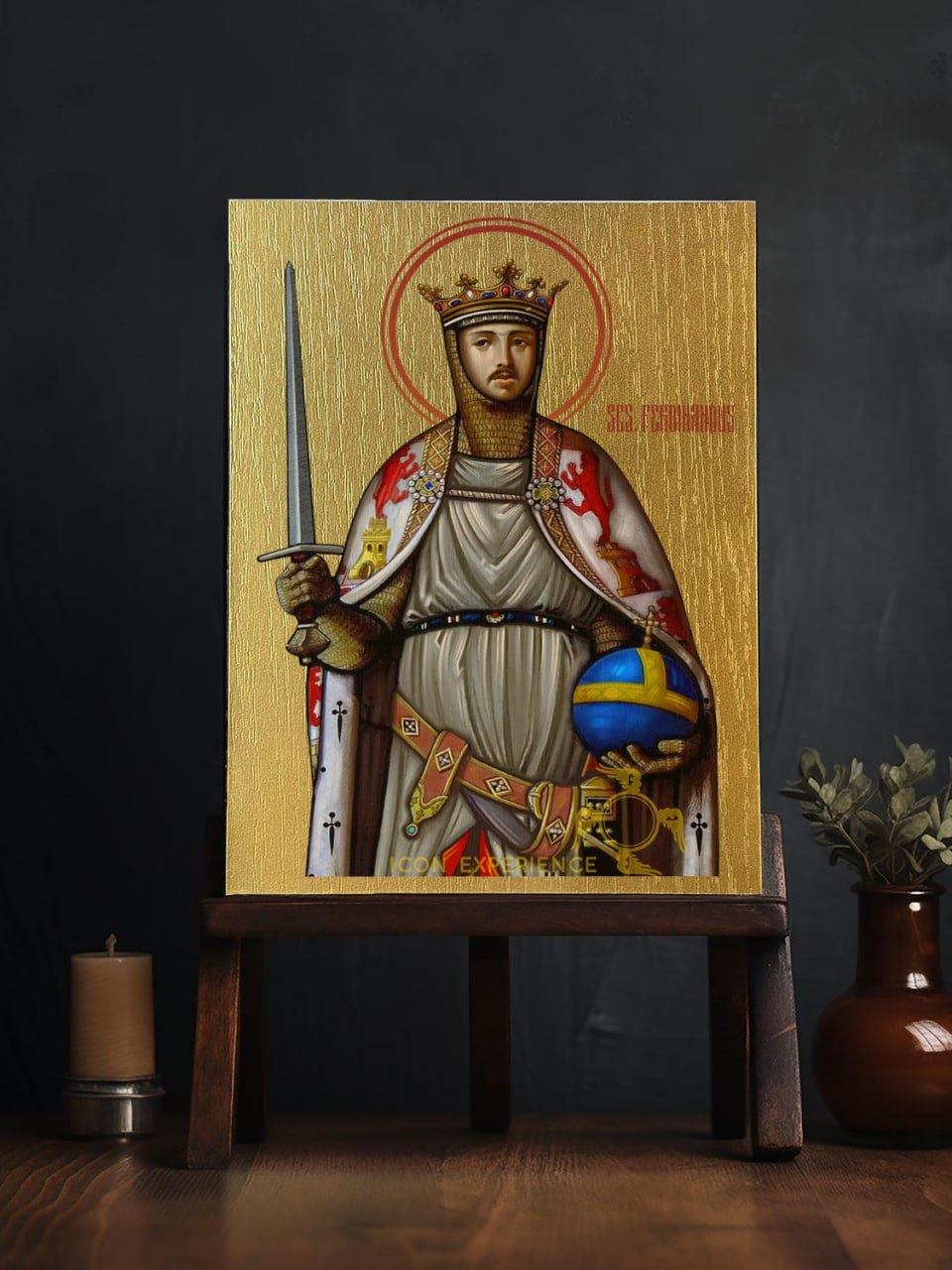 Saint Ferdinand Byzantine Iconography Christian Art Gift