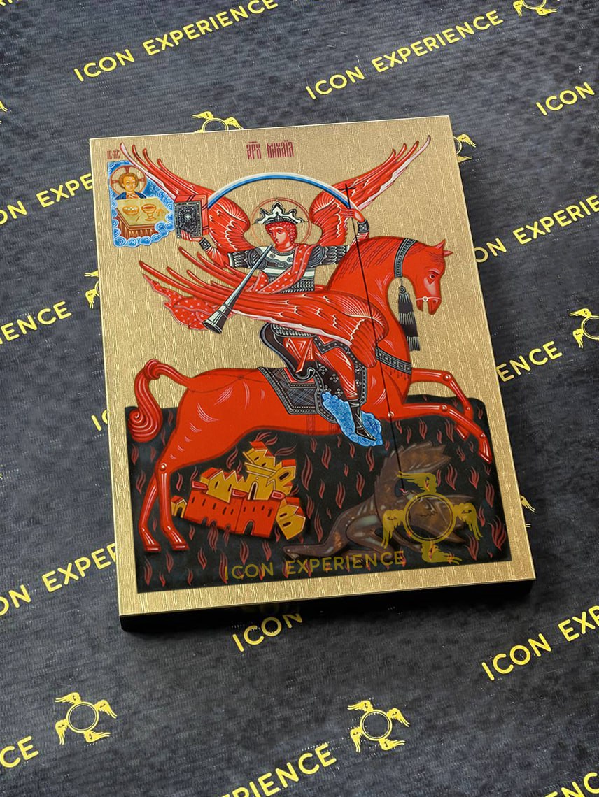 Saint Archangel Michael Byzantine Iconography Christian Art Gift