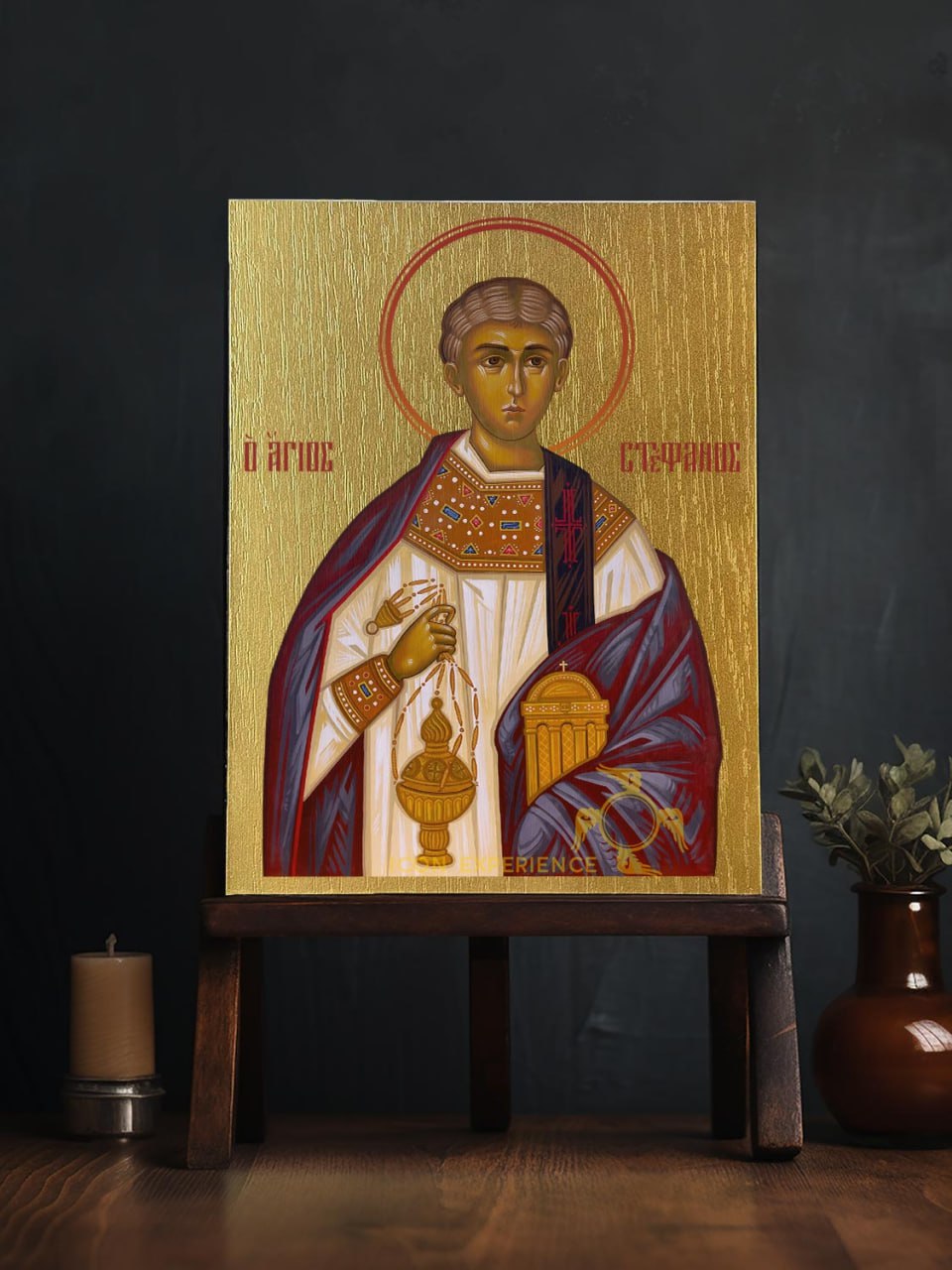 Saint Stephen the First Martyr Byzantine Iconography Christian Art Gift