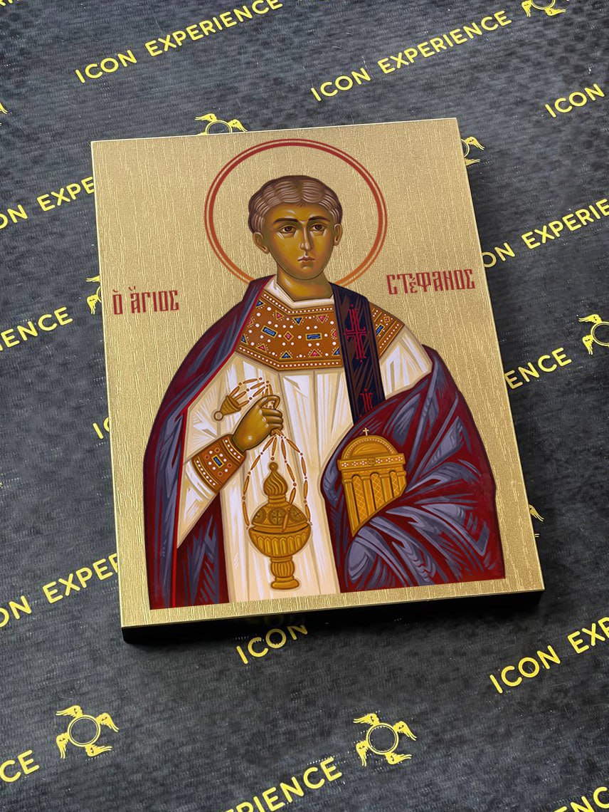 Saint Stephen the First Martyr Byzantine Iconography Christian Art Gift