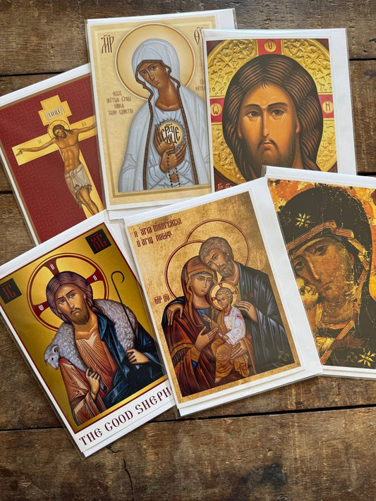 Christian Greeting Cards, Set of 6 With Envelopes