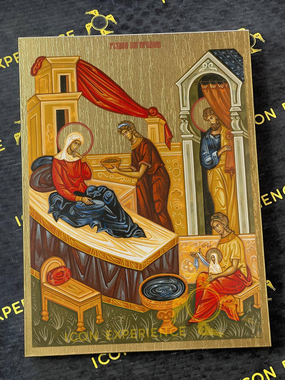 Nativity of Virgin Mary Byzantine Iconography Christian Art Gift