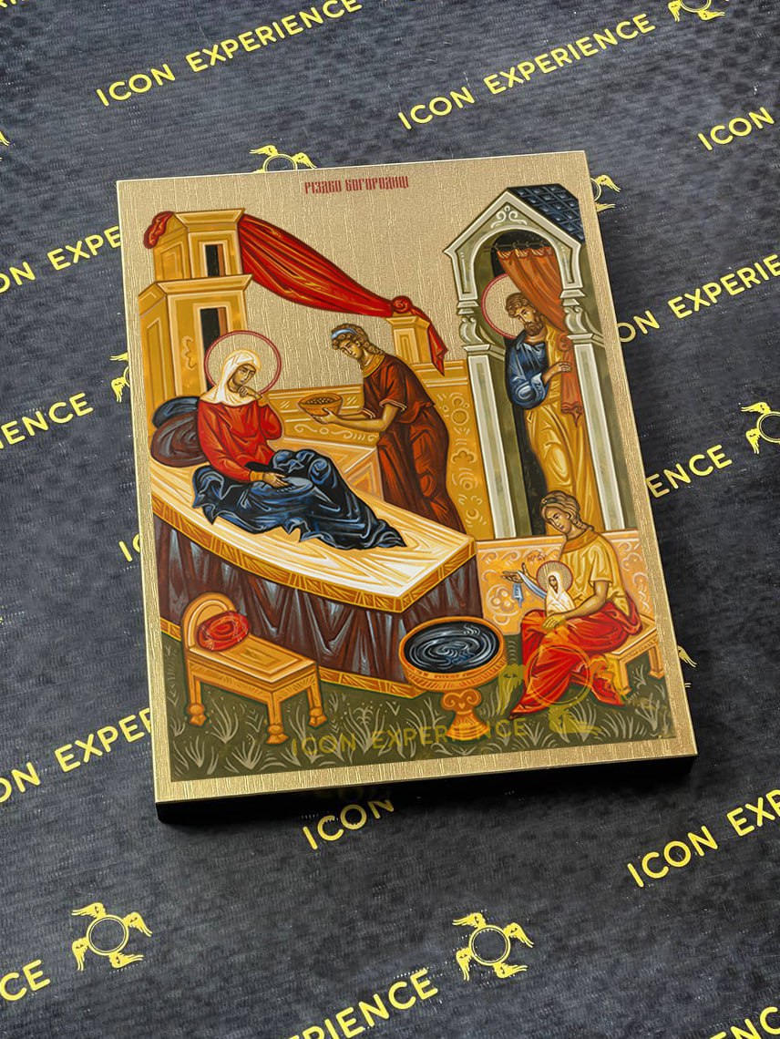 Nativity of Virgin Mary Byzantine Iconography Christian Art Gift