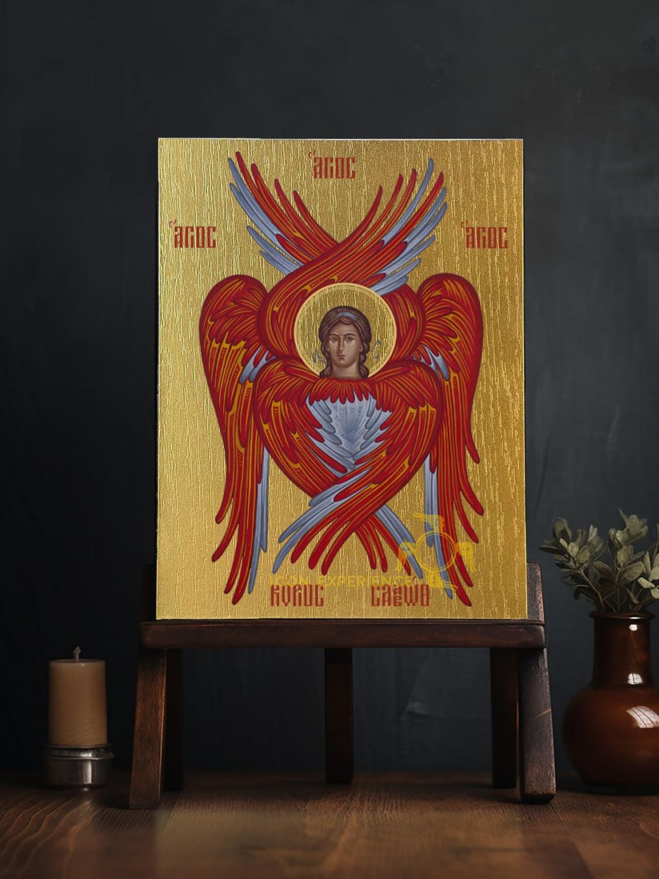 Six winged Seraphim Cherub Angel Byzantine Iconography Christian Art Gift