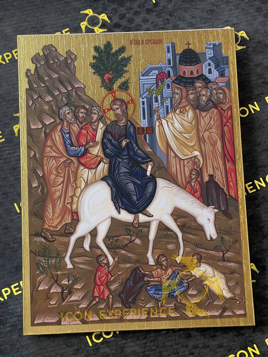 Palm Sunday The Triumphal Entry of Jesus into Jerusalem Byzantine Iconography Christian Art Gift