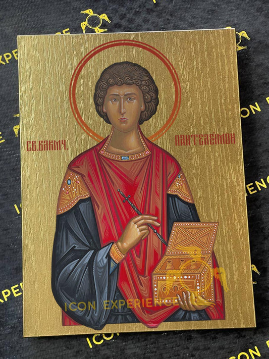 San Nicolás, Icono impreso sobre madera