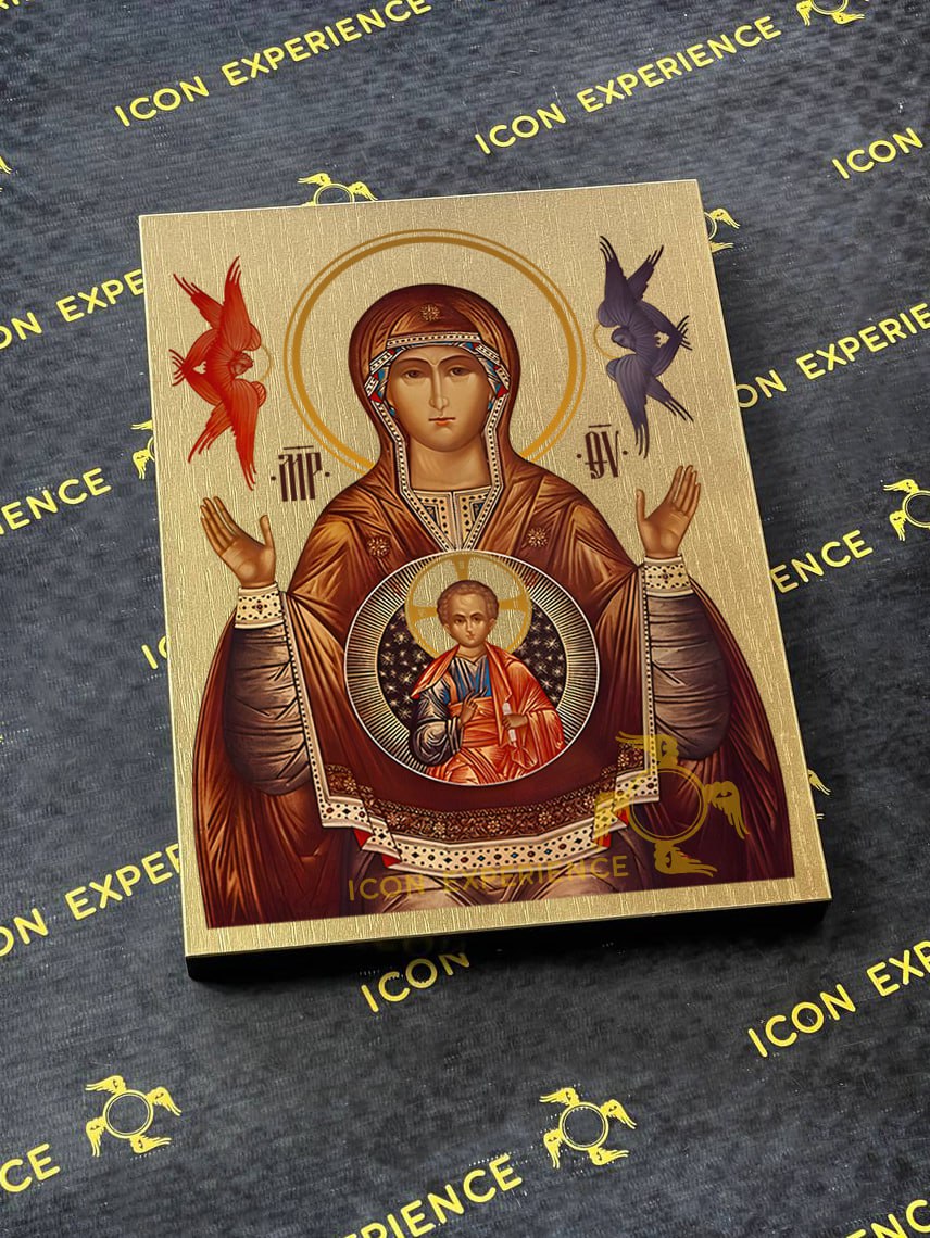 Our Lady of The Sign Byzantine Iconography Christian Art Gift