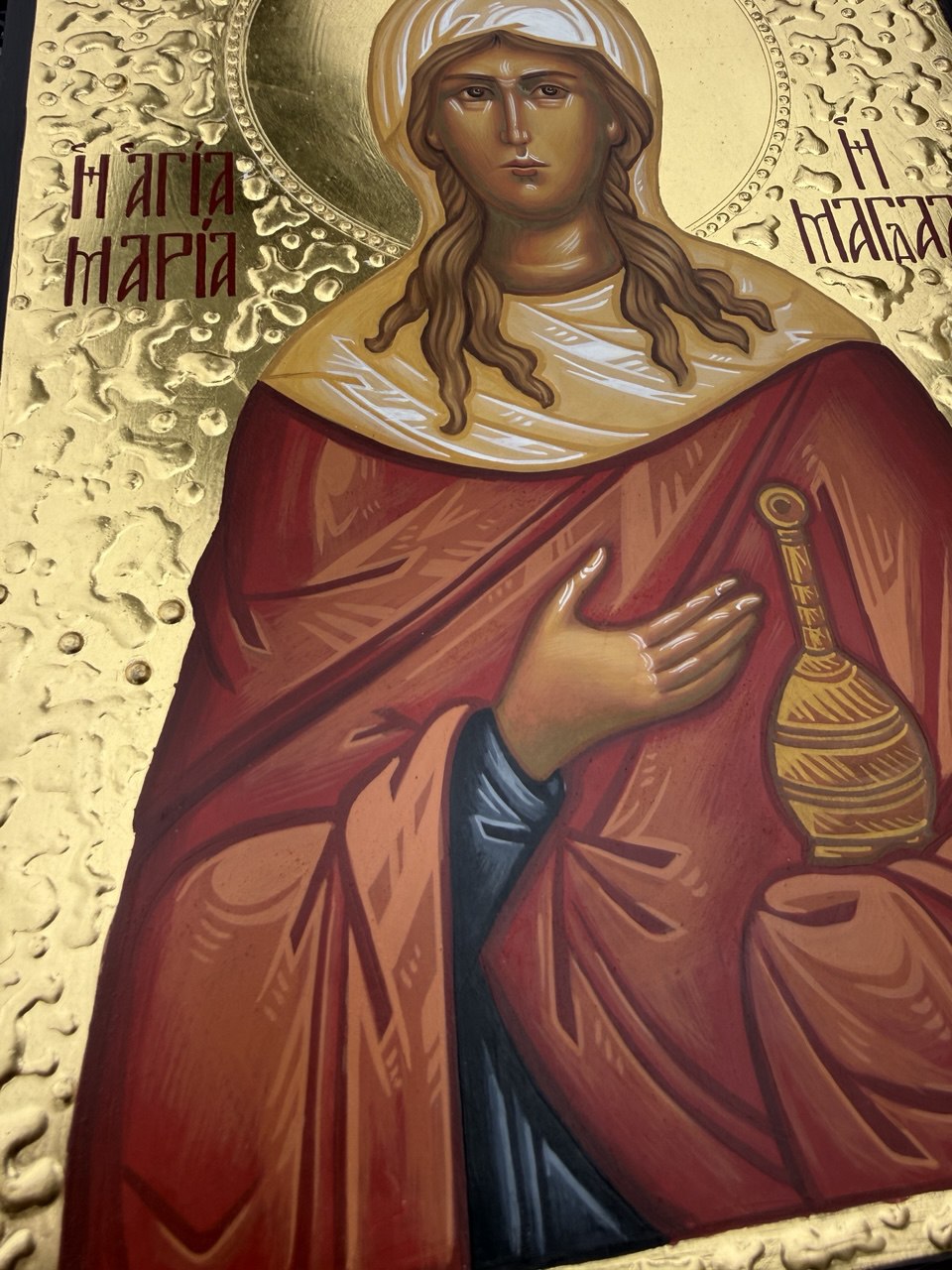 Hand-Painted Icon of Saint Mary Magdalene 22x30cm (9x12")