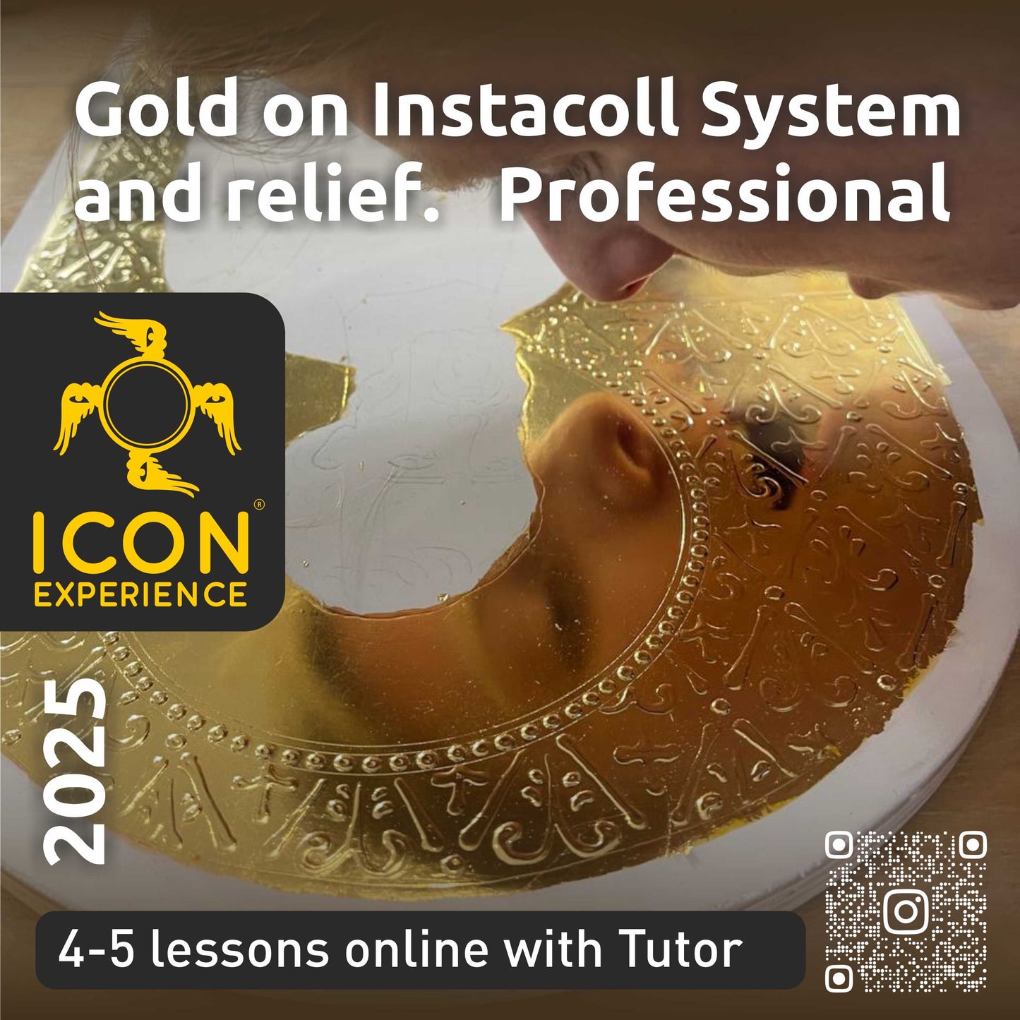 Sistema Instacoll dorado y alivio. Profesional.
