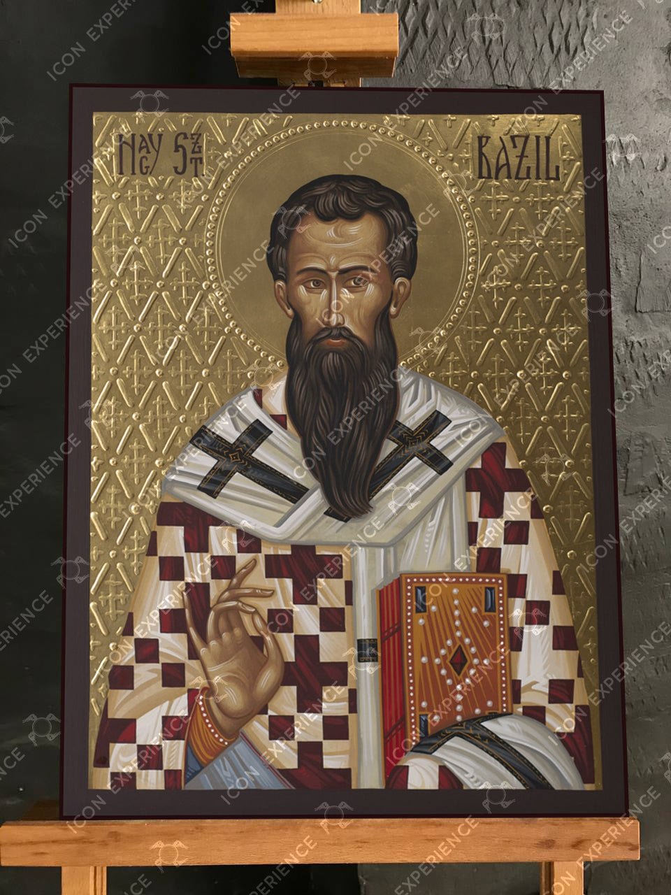 Saint Basil the Great, Handpainted icon
