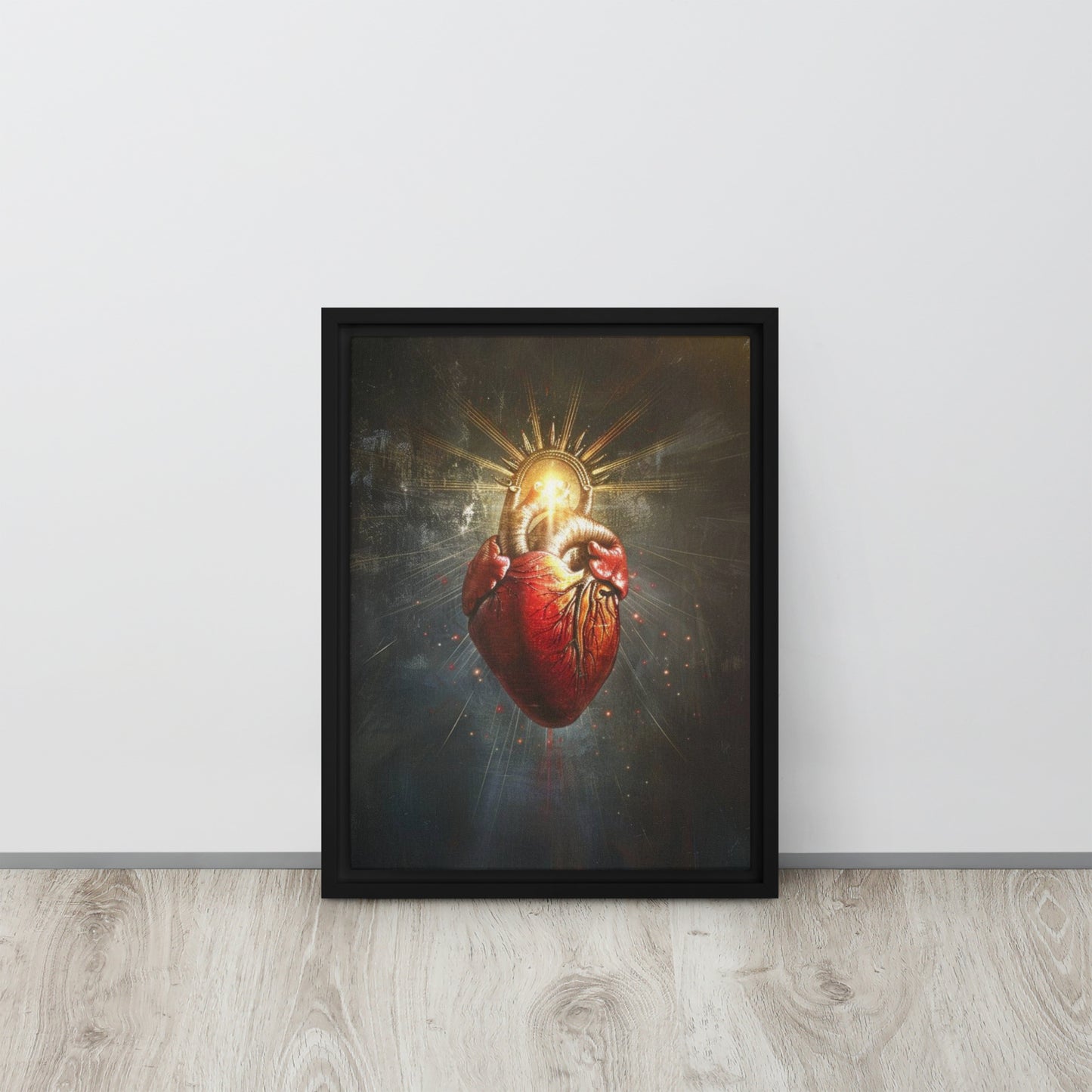 Corazón de Jesús / Lienzo enmarcado