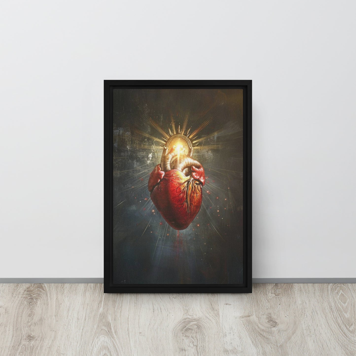 Corazón de Jesús / Lienzo enmarcado