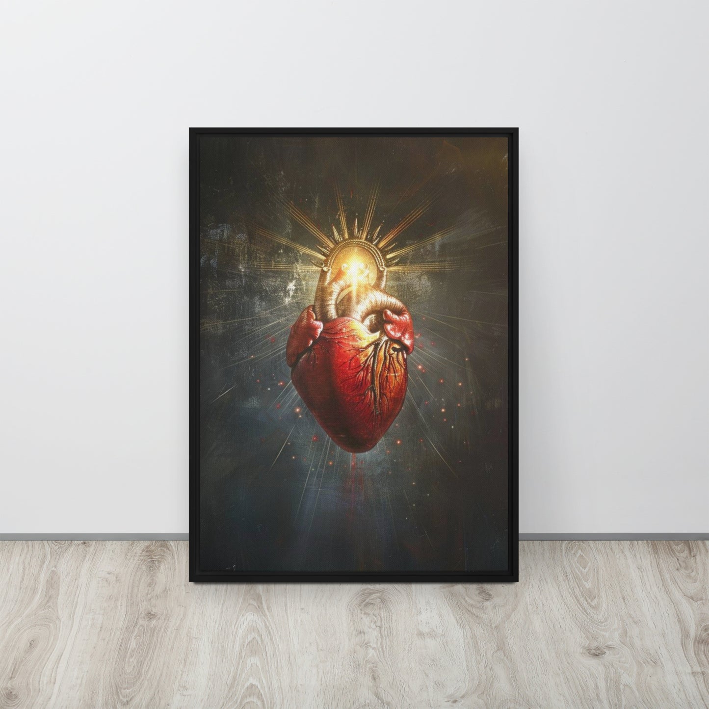 Corazón de Jesús / Lienzo enmarcado