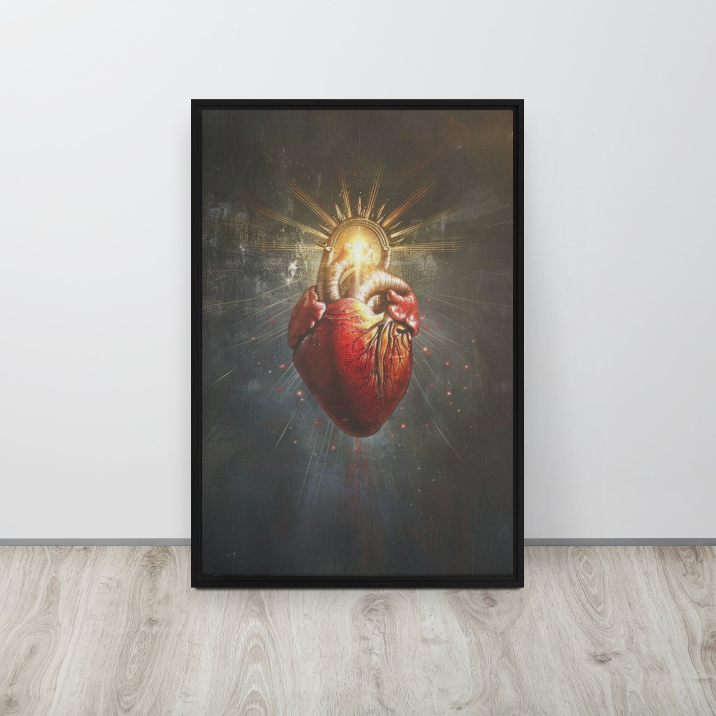 Corazón de Jesús / Lienzo enmarcado