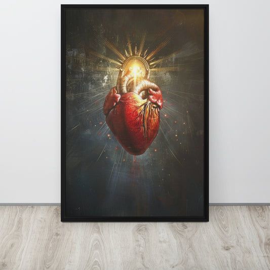 Heart of Jesus / Framed canvas