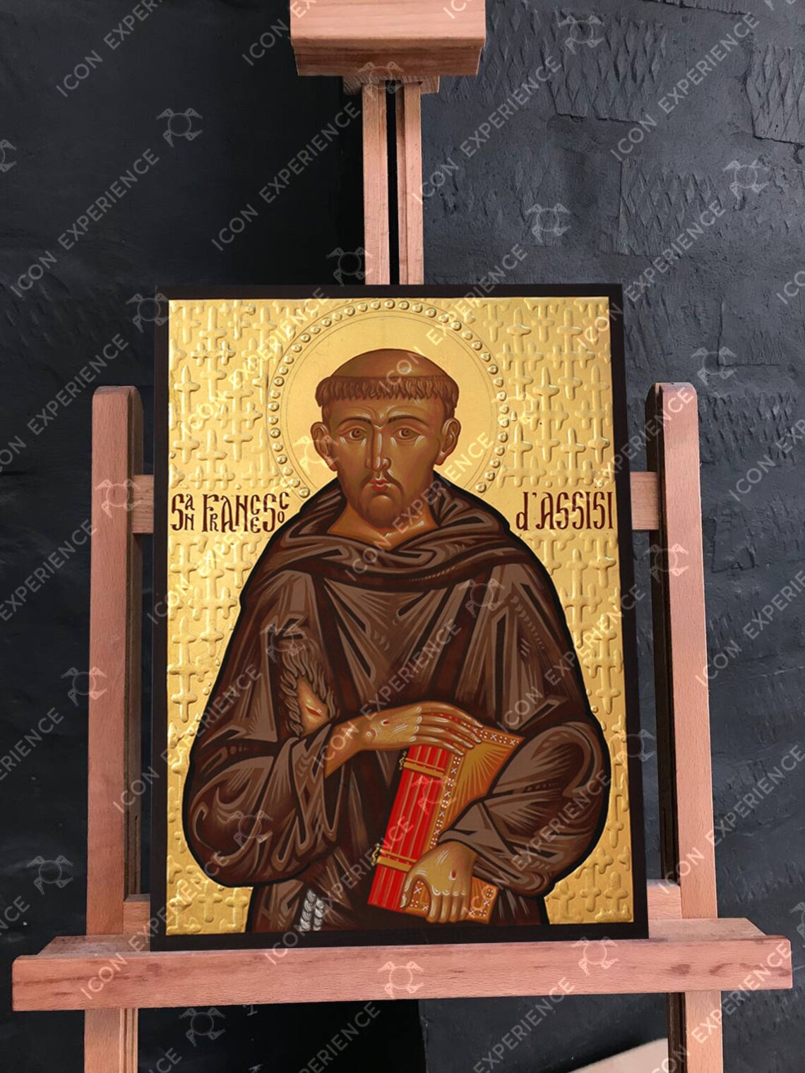 Saint Francis of Assisi, Handpainted icon