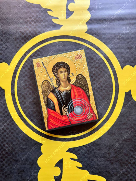Saint Archangel Michael, Premium Replica with real gold