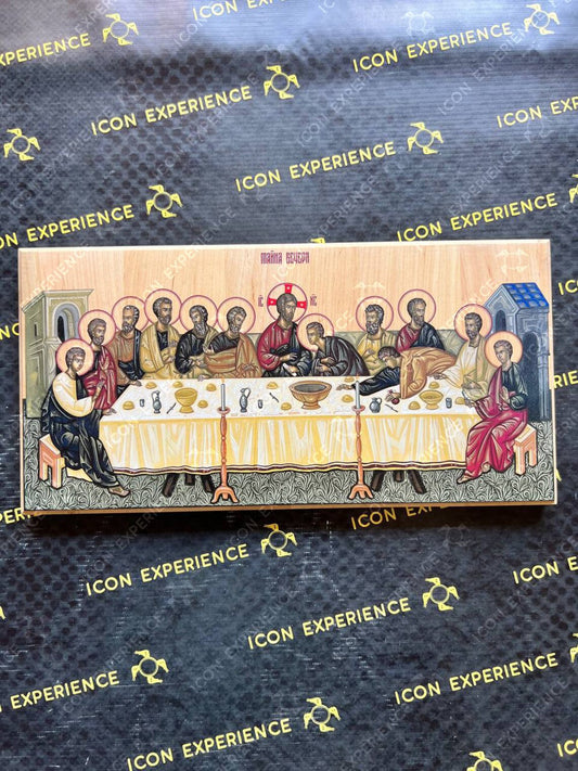The Last Supper, Printed icon on wood