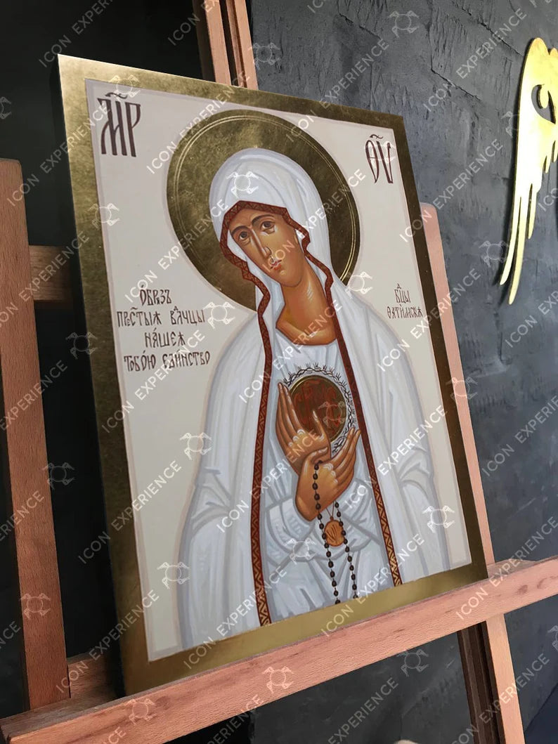 Our Lady of Fátima, Handpainted icon