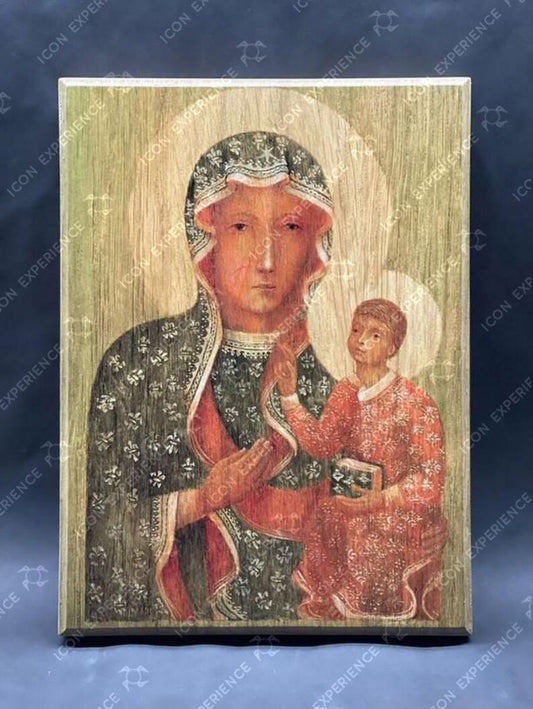 Our Lady of Częstochowa, Printed icon on wood