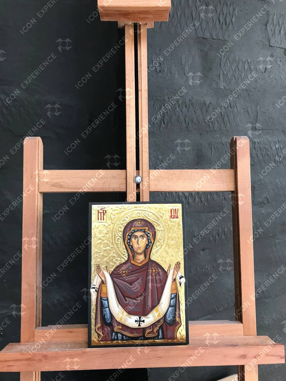 Intercession of the Theotokos, Handpainted icon
