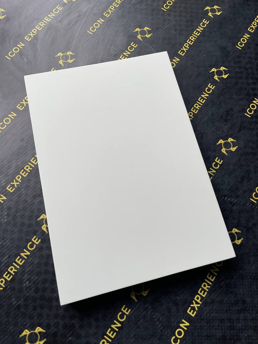 Flat gessoed icon boards with oak bracers 21x30cm (8.5x12")