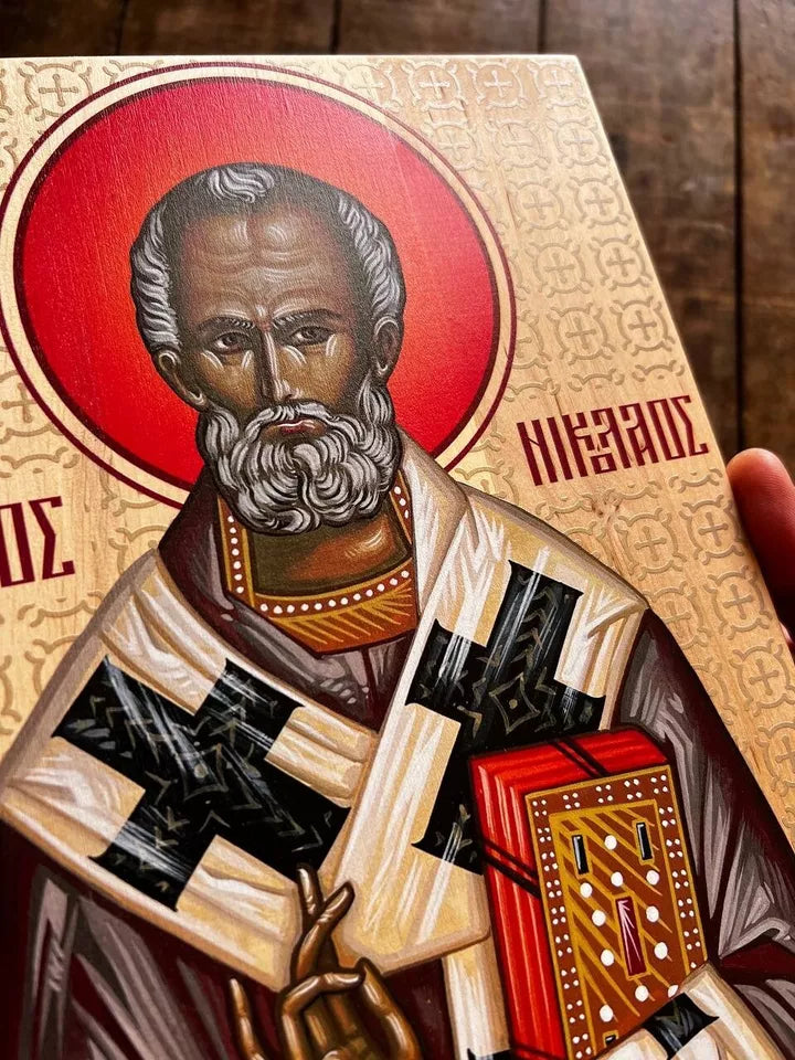 Saint Nicholas 20x28 Ready to ship!