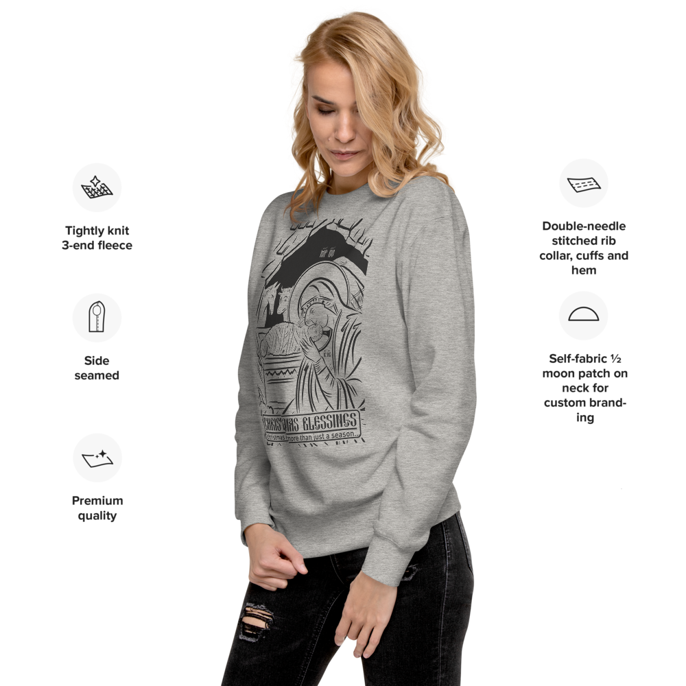 Christmas Blessings / Unisex Premium Sweatshirt