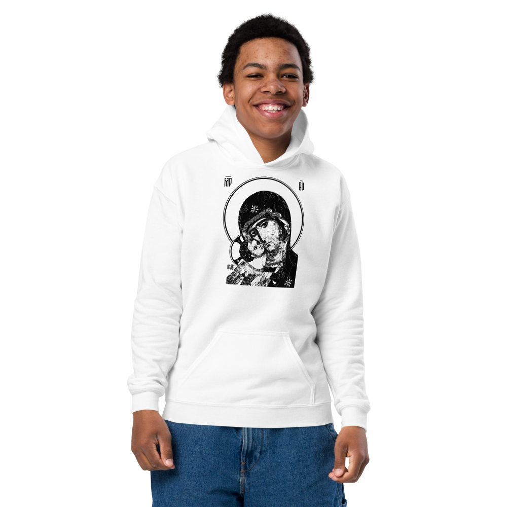 Icon Vladimir Mother of God | Youth heavy blend hoodie