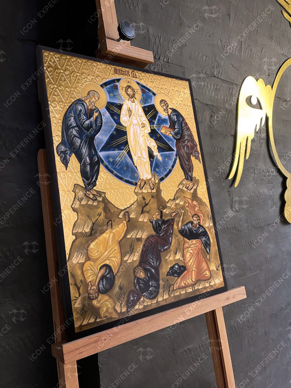 Handpainted icon of Transfiguration of Jesus Christ