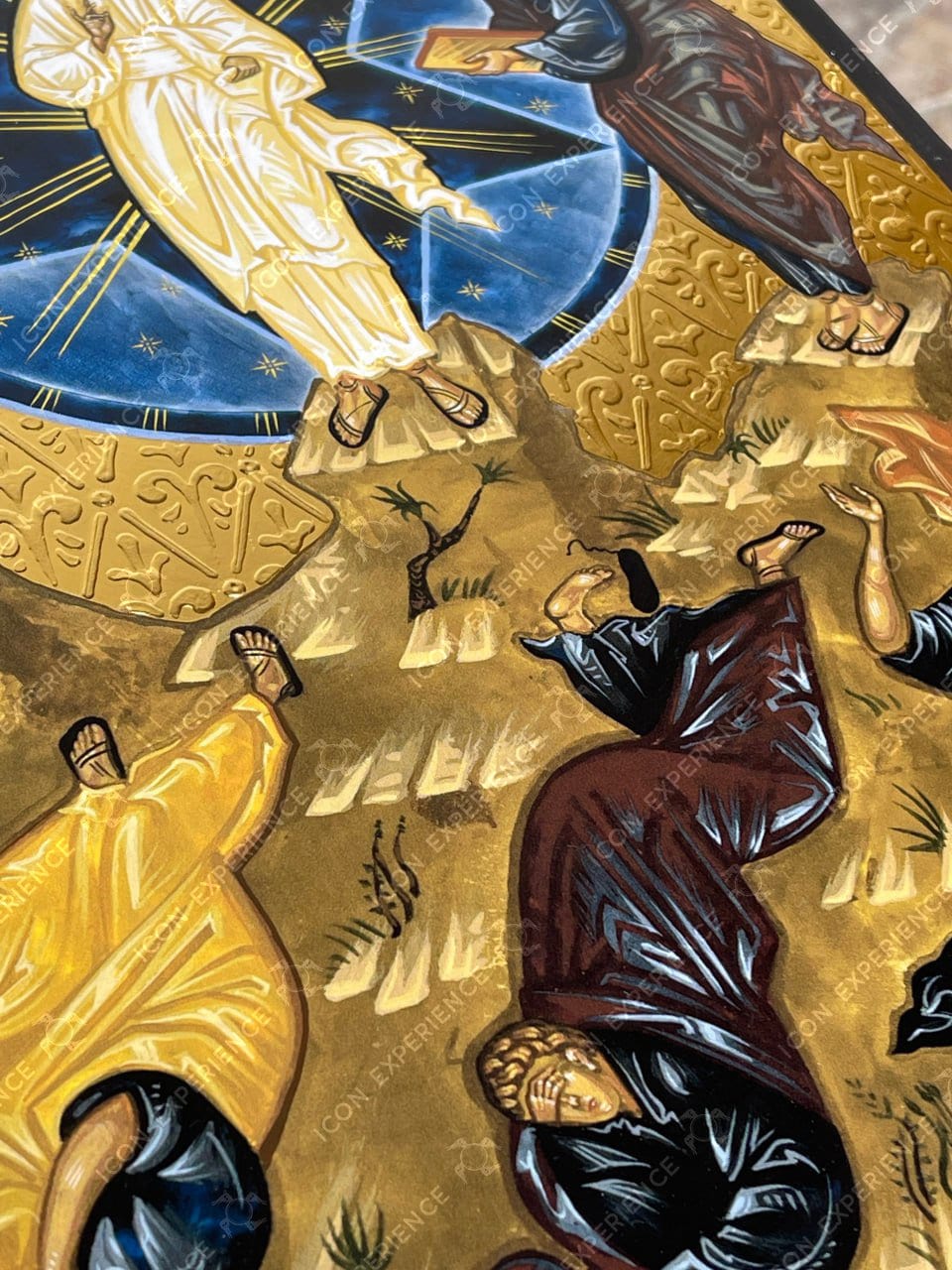 Handpainted icon of Transfiguration of Jesus Christ