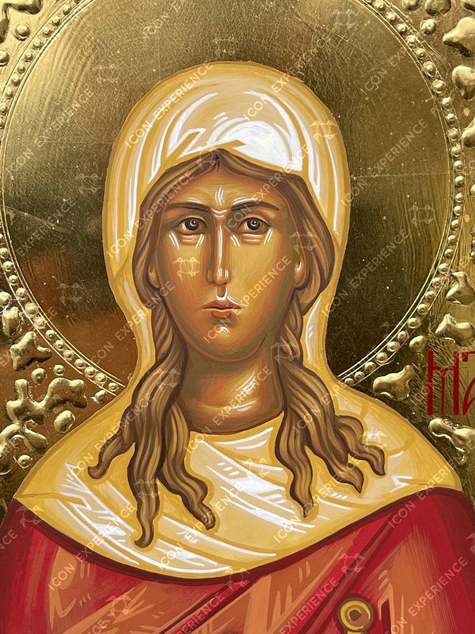 Saint Mary Magdalene Handpainted Icon Greek Orthodox Byzantine Iconography Christian Art Home Decoration Wooden Wall Hanging Deco