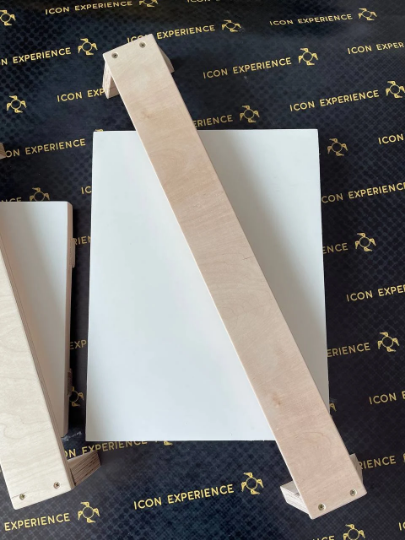 Juego de portamanos para iconografía fabricados en contrachapado de alta calidad