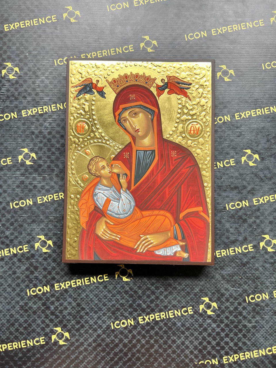 Virgin Mary Galaktotrophousa, Nursing Madonna, Handpainted icon