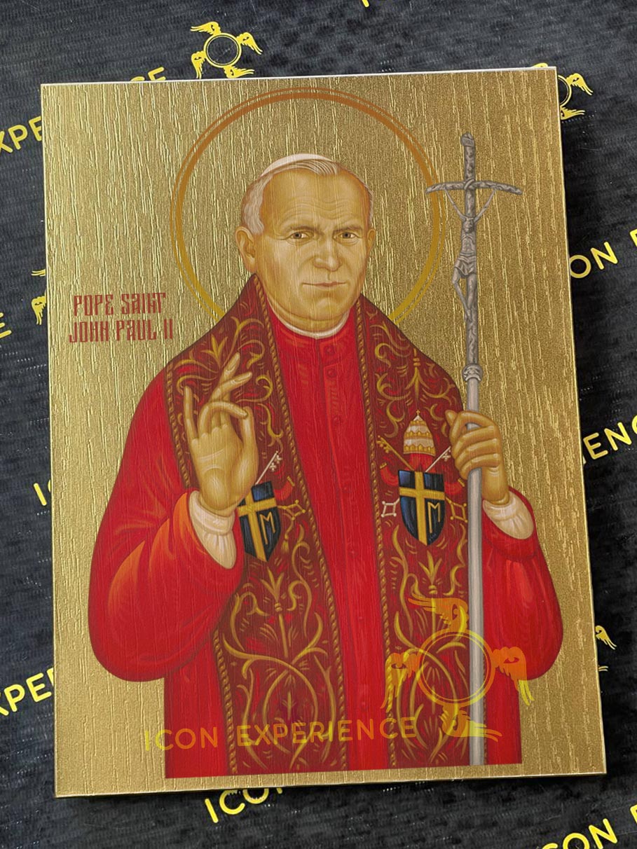 San Nicolás, Icono impreso sobre madera