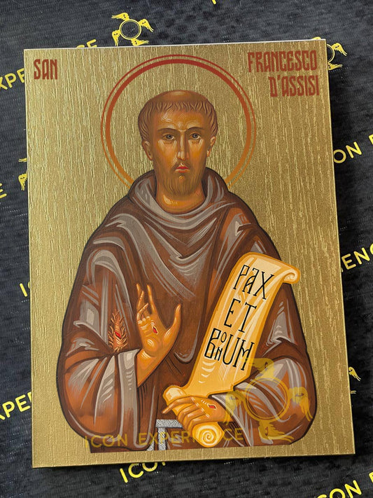 San Focas, icono impreso sobre madera